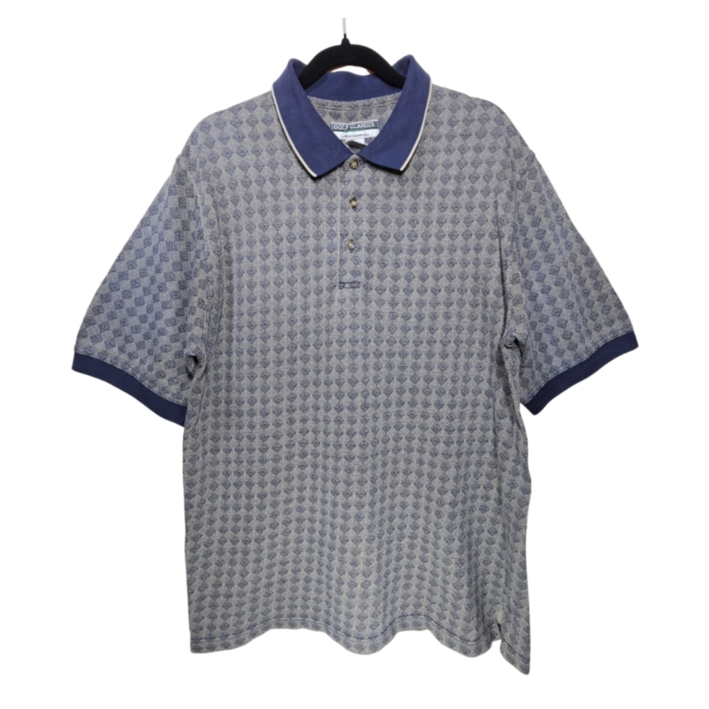 Golf Classics Men's SIZE XL Preppy Geometric Short-Sleeve Sporty Polo
